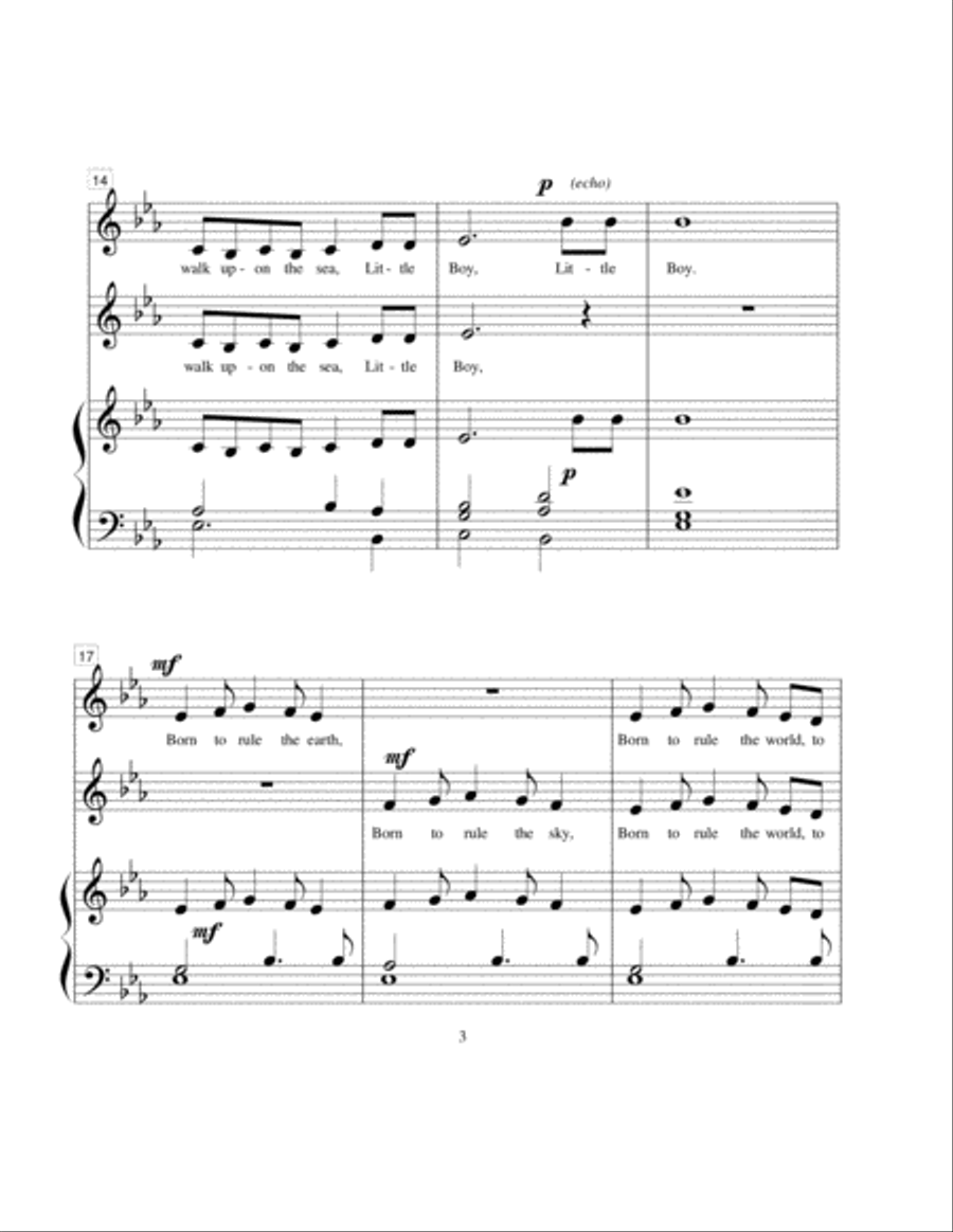 Born to Rule - 2 part choral 2-Part scores gallery preview page 3