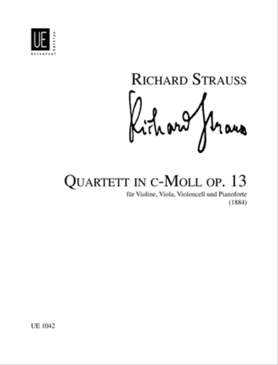 Quartet In C Minor Op. 13 Chamber Music scores gallery preview page 1