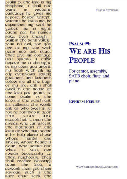 Psalm 99: We are His People