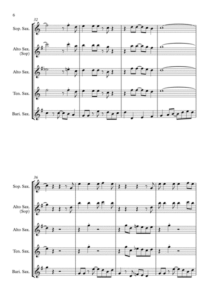 The Sloop John B (The John B Sails) - Saxophone Quartet image number null