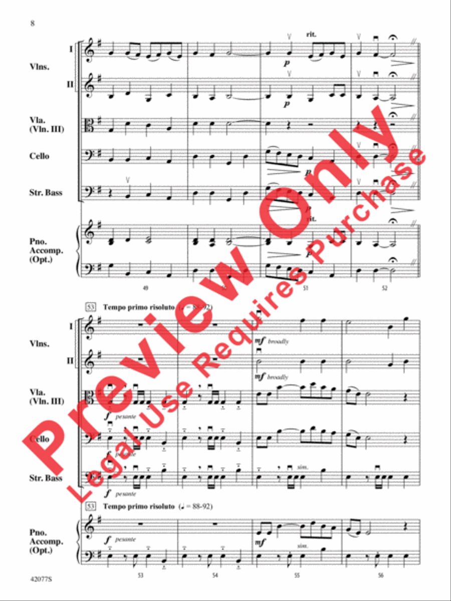 The Explorers String Orchestra scores gallery preview page 9