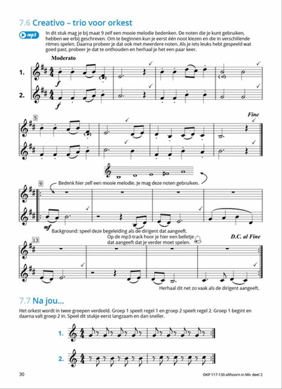Samen Leren Samenspelen Vlaams Deel 2 Horn scores gallery preview page 4