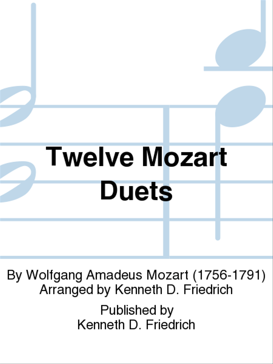 Twelve Mozart Duets Twelve Mozart Duets Brass Duet scores gallery preview page 1
