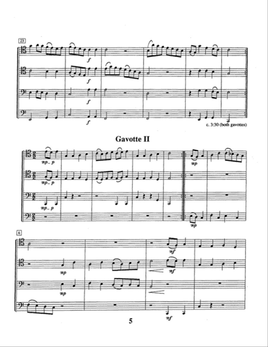 Sarabande, Gavottes, and Gigue EETT scores gallery preview page 6