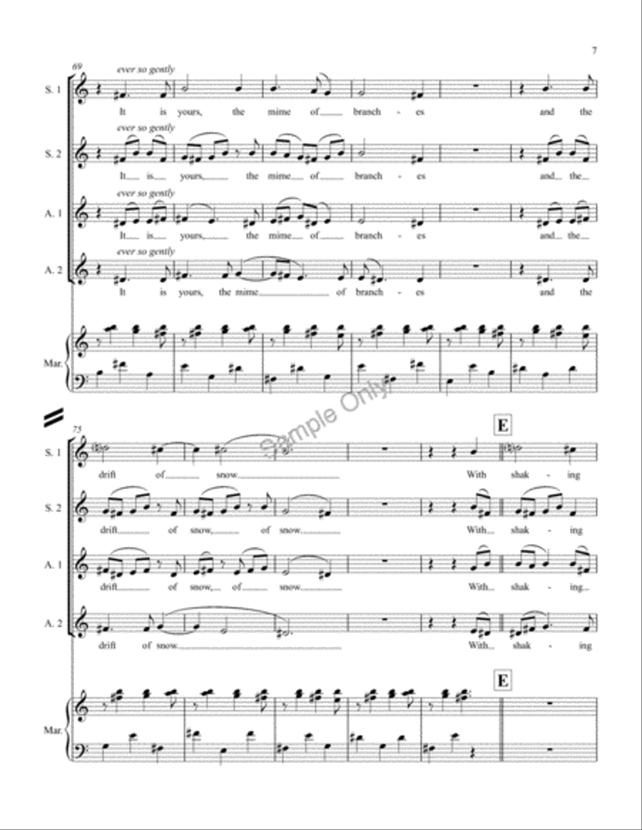 Lullaby Lullaby SSAA scores gallery preview page 7