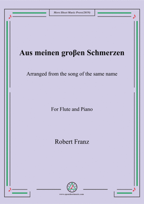 Book cover for Franz-Aus meinen groβen Schmerzen,for Flute and Piano