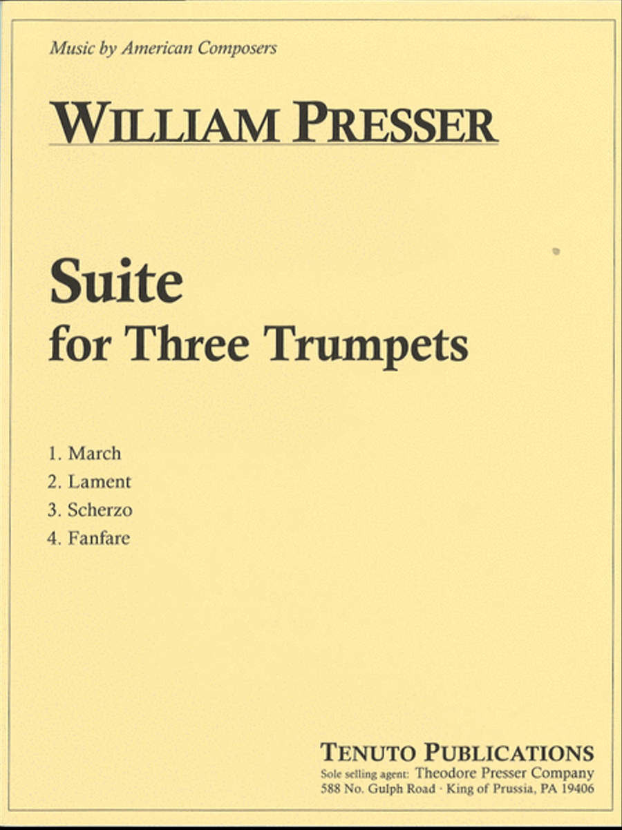Suite for Three Trumpets Trumpet Trio scores gallery preview page 1