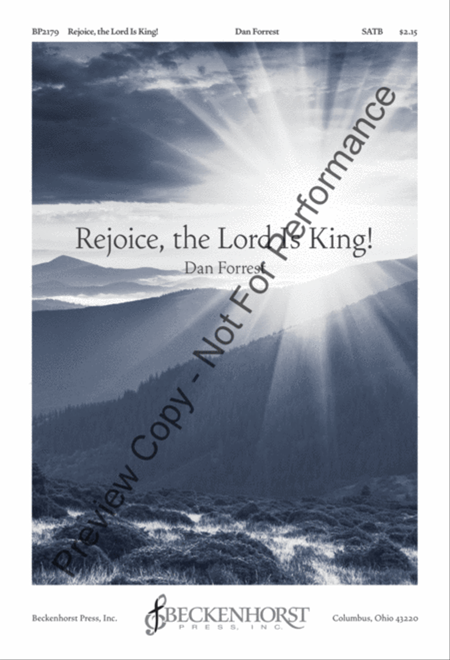 Rejoice, the Lord Is King! - Forrest - SATB 4-Part scores gallery preview page 2