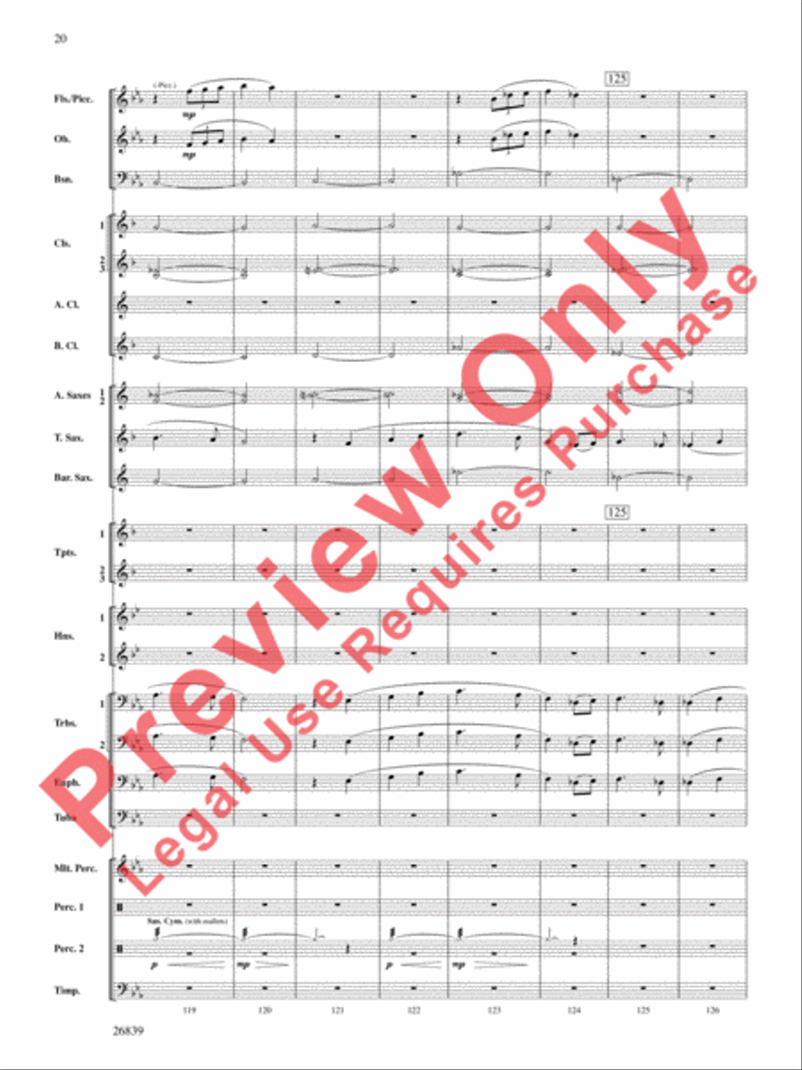 Flourish for Winds Concert Band scores gallery preview page 21