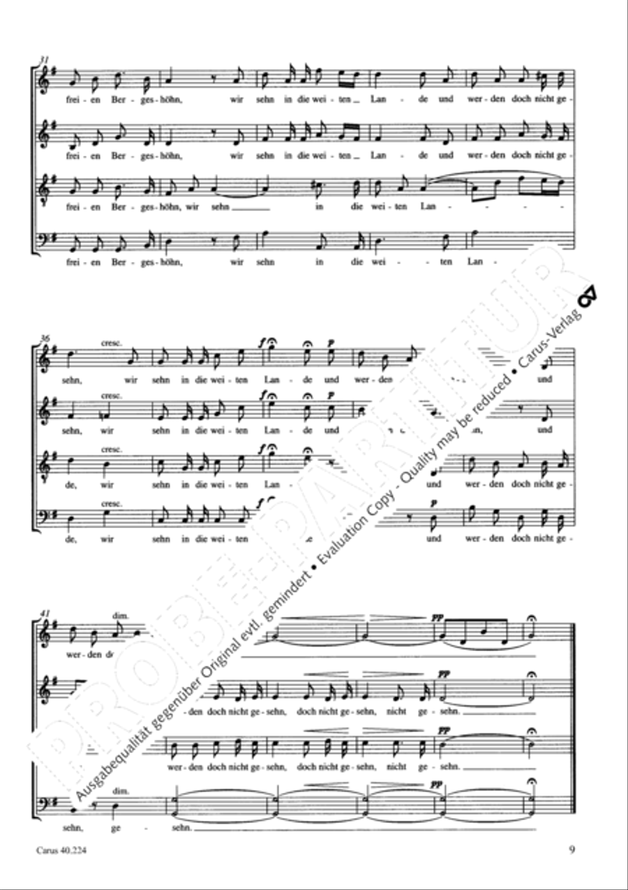 Sechs Lieder (Heft 4) Sechs Lieder (Heft 4) Choir scores gallery preview page 10