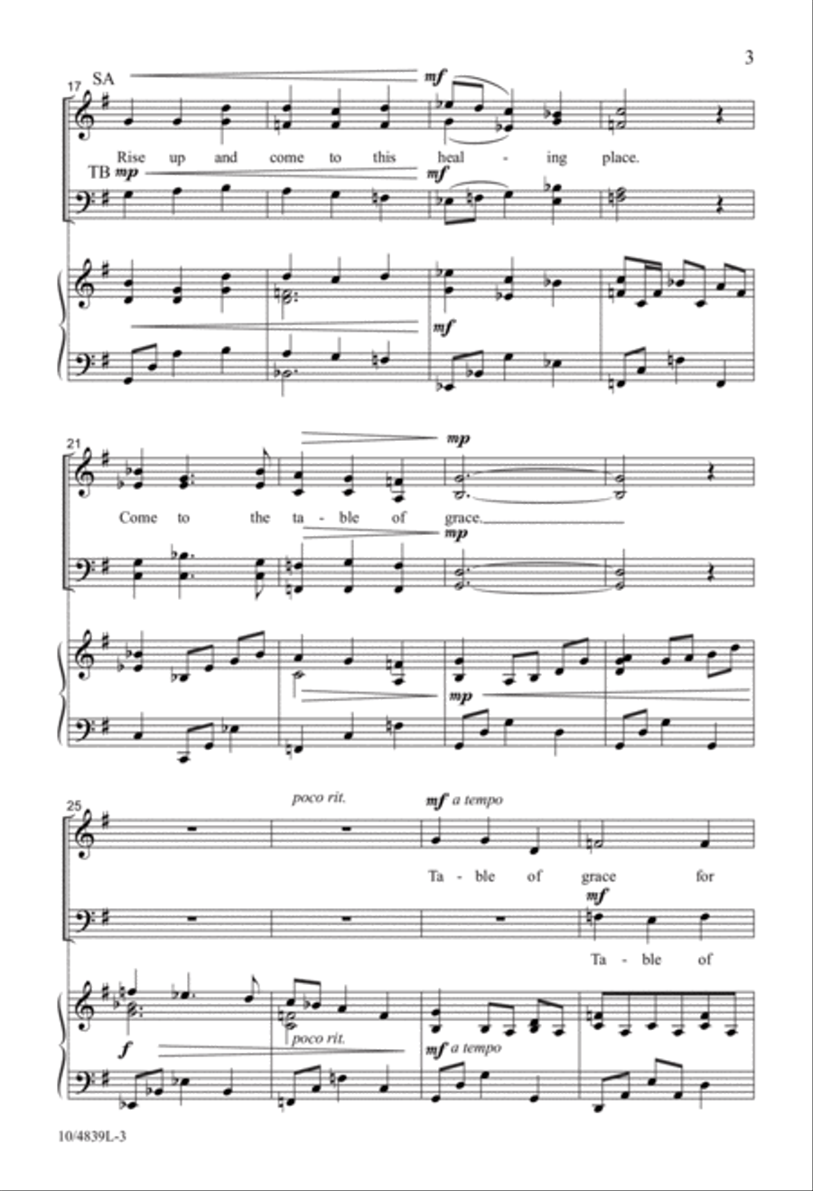Table of Grace 4-Part scores gallery preview page 3
