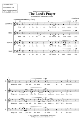 Chris Lawry - The Lord's Prayer (for SATB Choir a cappella)