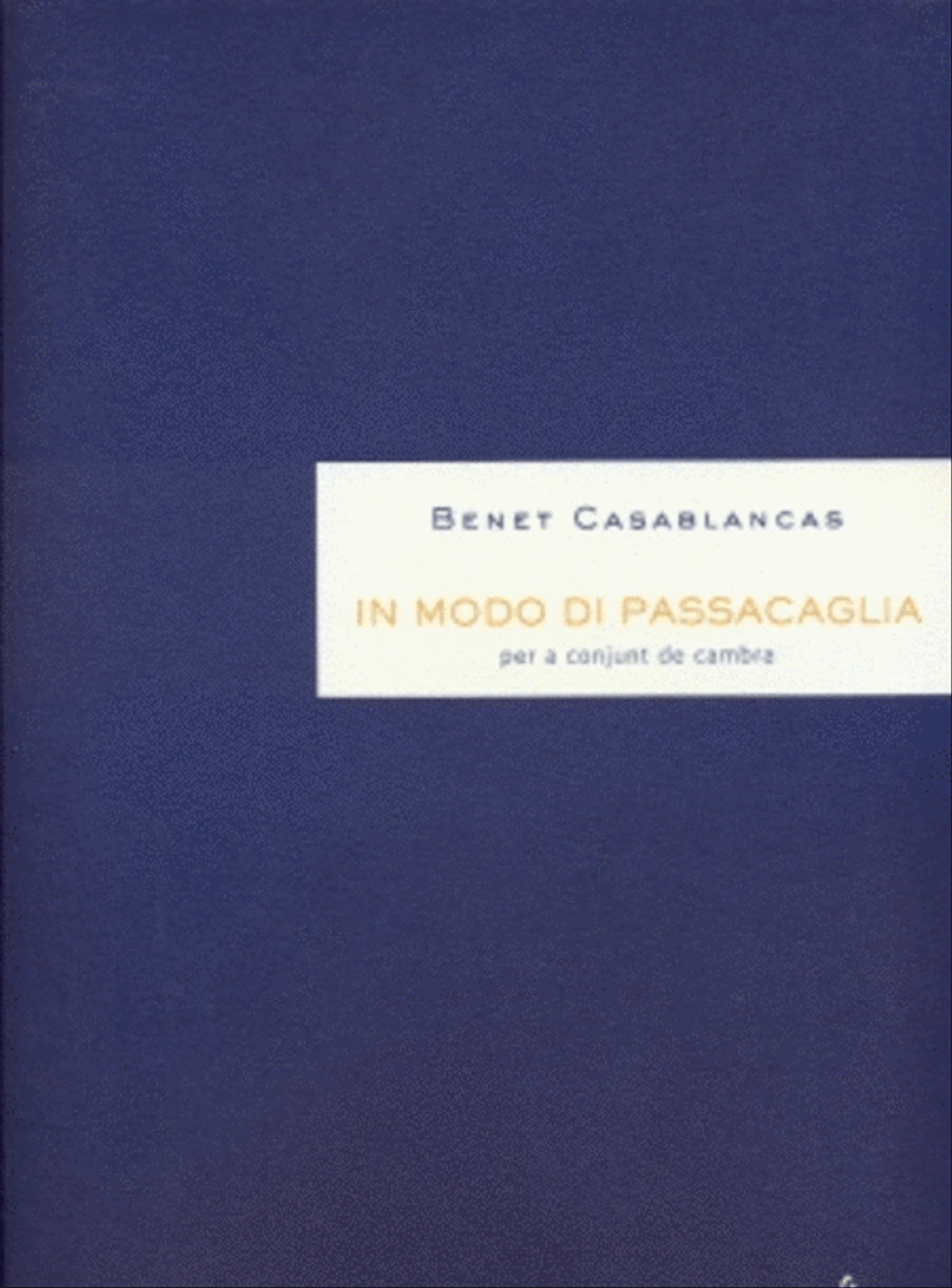 In modo di passacaglia Flute scores gallery preview page 1