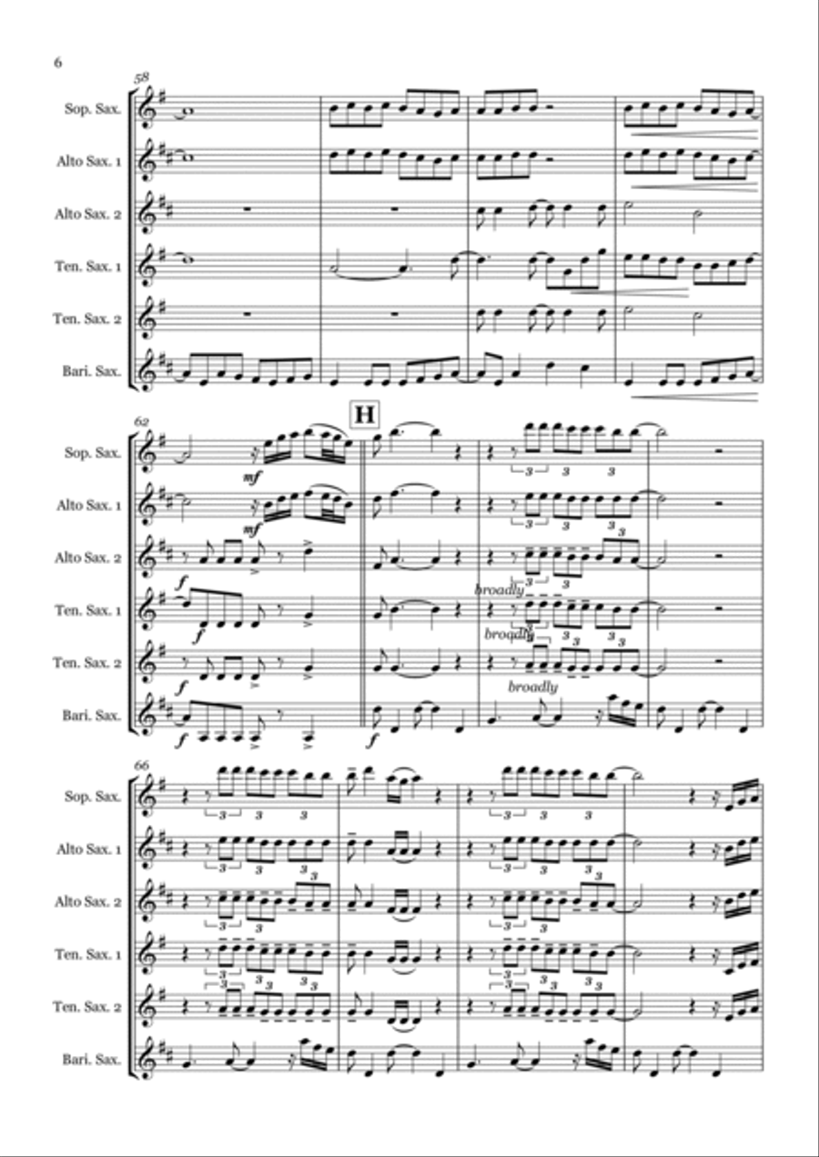 Thinking Out Loud Woodwind Ensemble scores gallery preview page 6