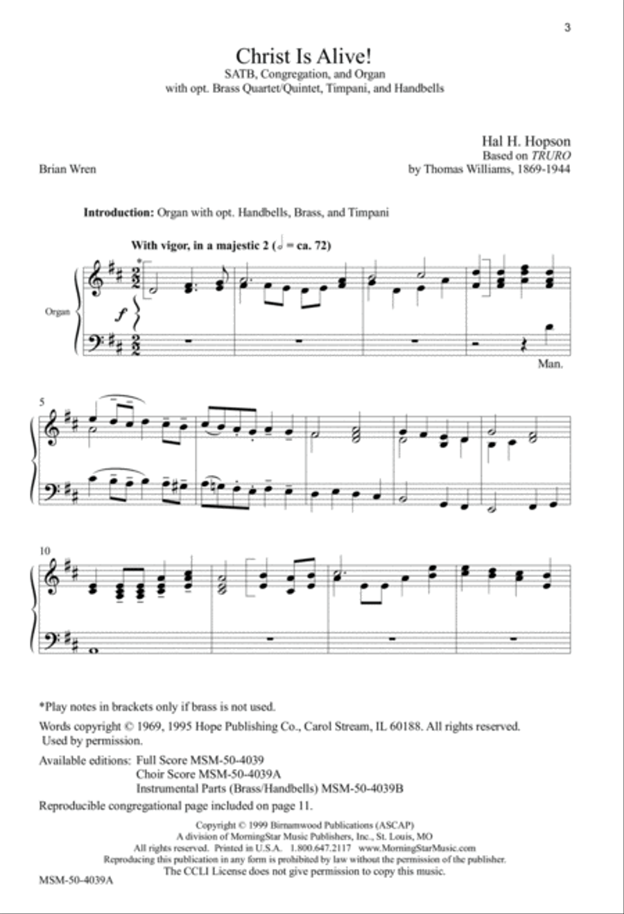 Christ Is Alive! 4-Part scores gallery preview page 2
