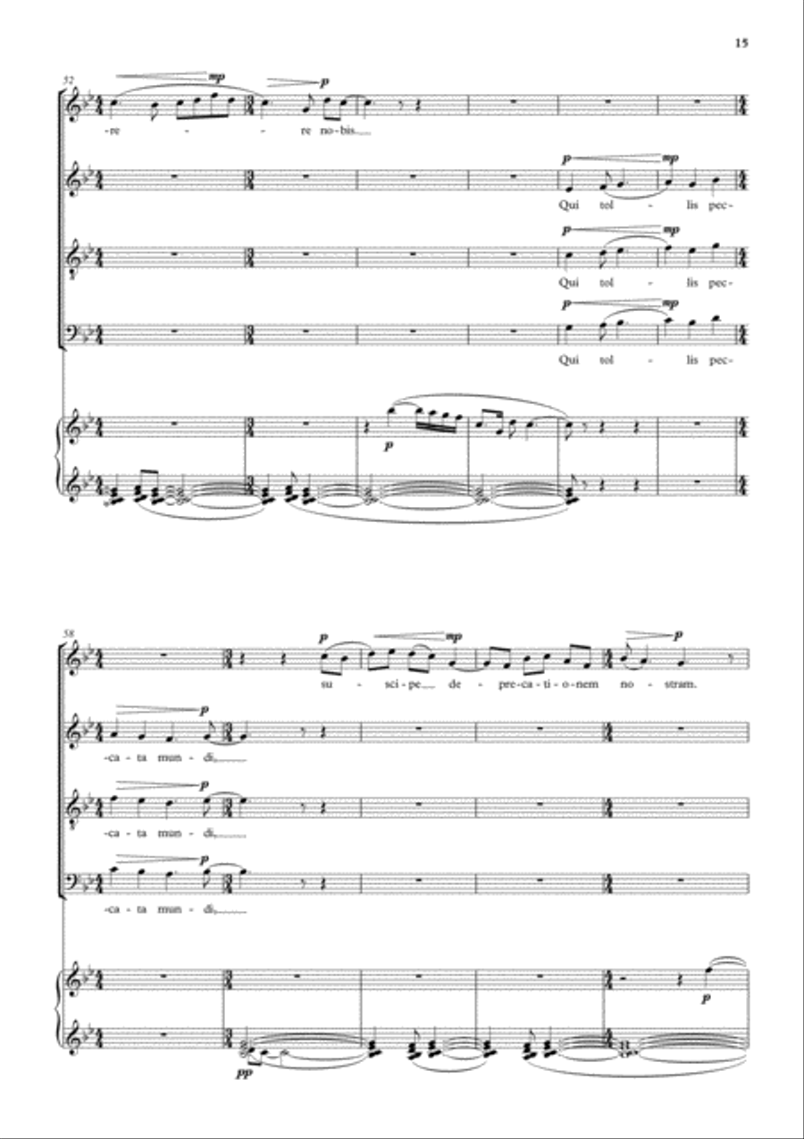 Missa Sanctae Margaretae Missa Sanctae Margaretae 4-Part scores gallery preview page 8