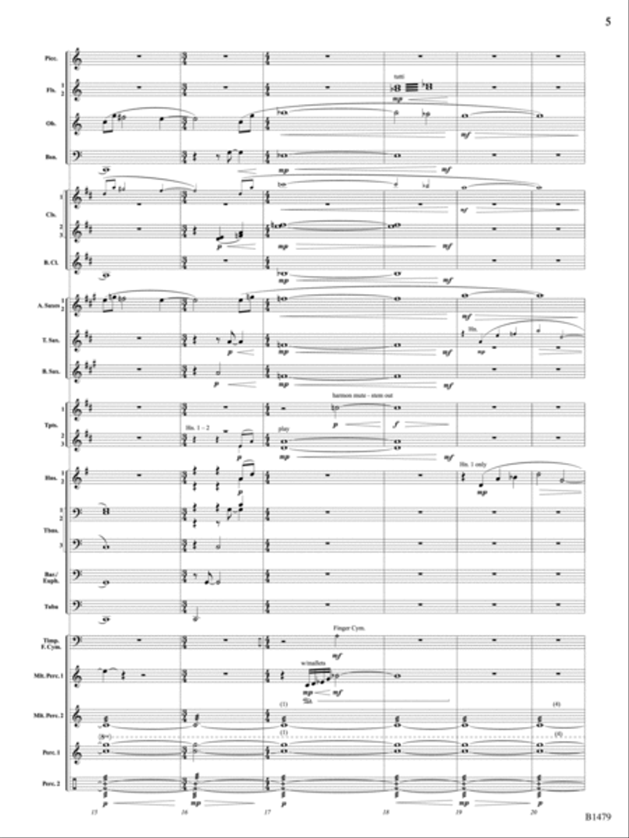Gravity Wave: Score Concert Band scores gallery preview page 5