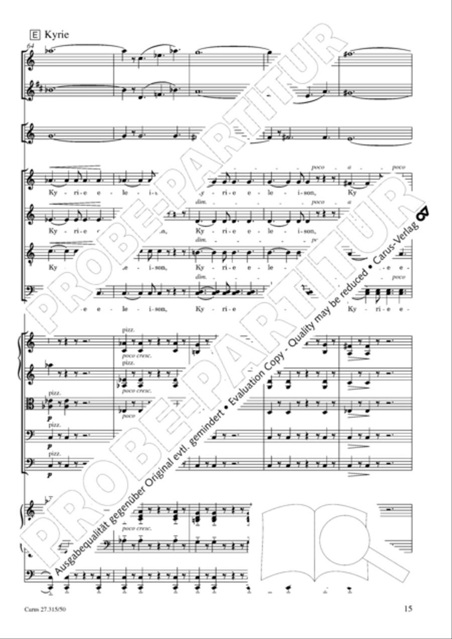 Requiem in C major 4-Part scores gallery preview page 18