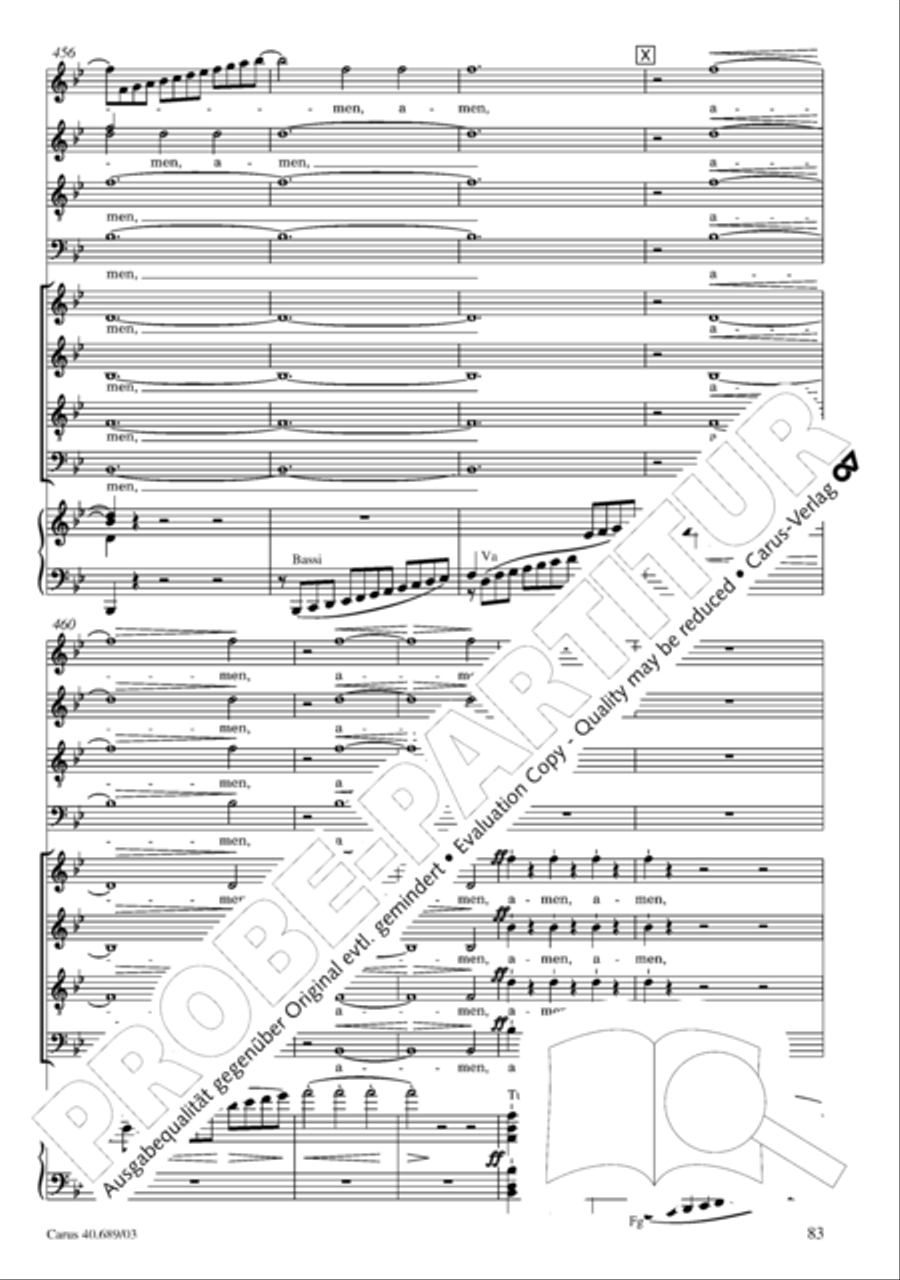 Missa solemnis Missa solemnis 4-Part scores gallery preview page 84