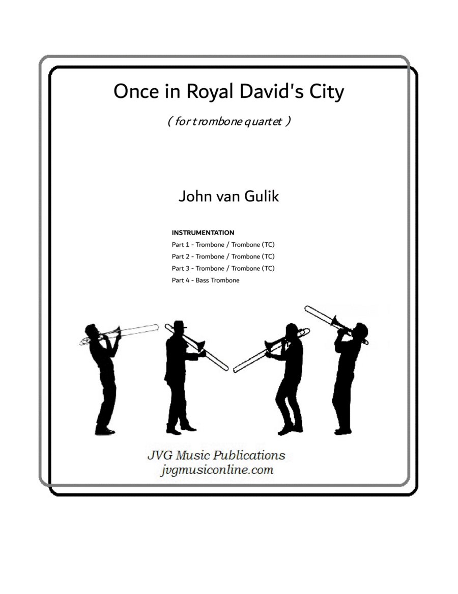 Once in Royal David's City - Trombone Quartet image number null