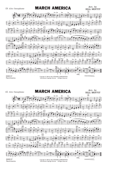 March America - Eb Alto Saxophone