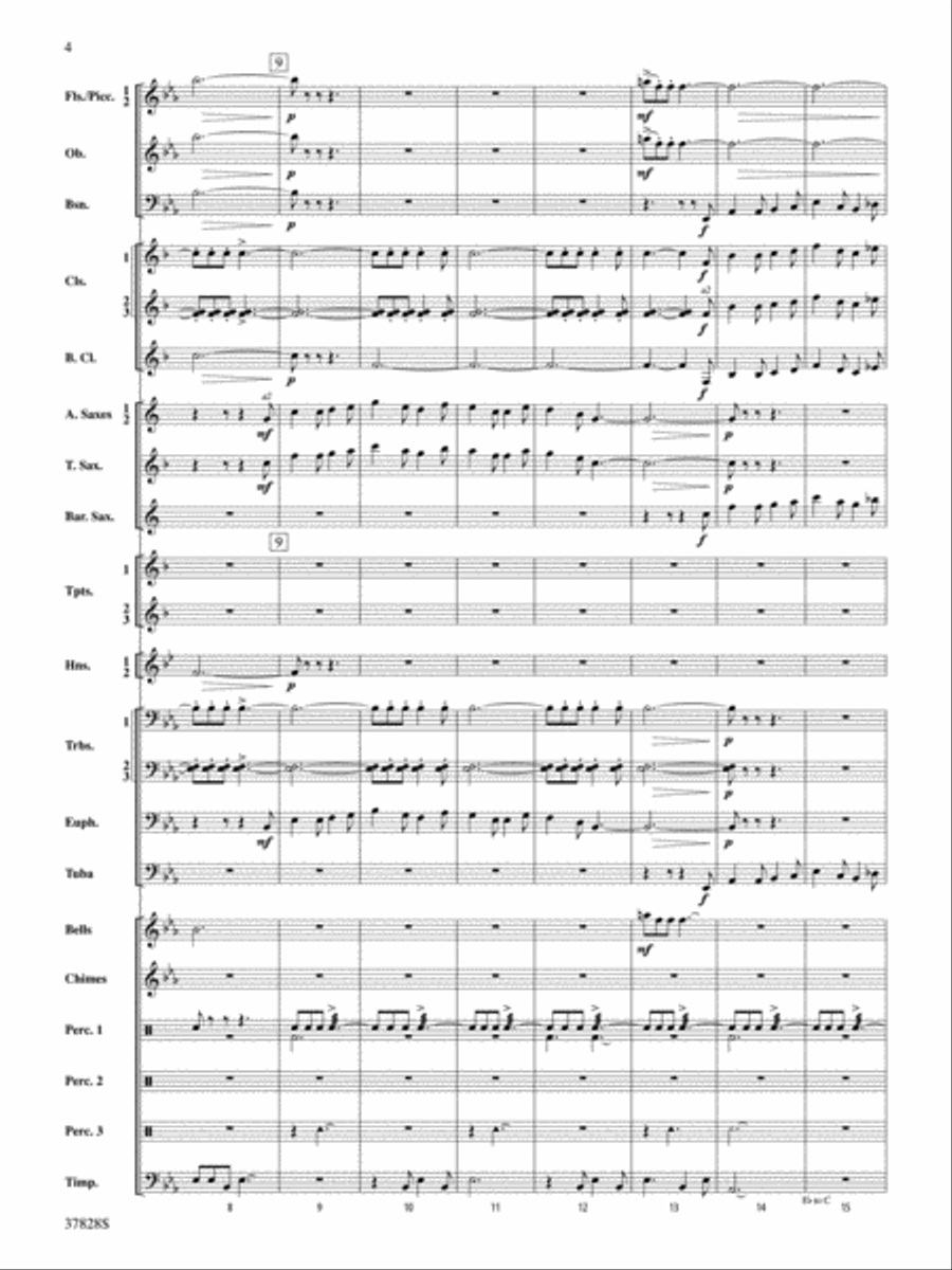 I Saw Three Ships: Score Concert Band scores gallery preview page 4