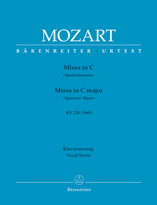 Book cover for Missa C major, KV 220 (196b) 'Sparrow Mass'