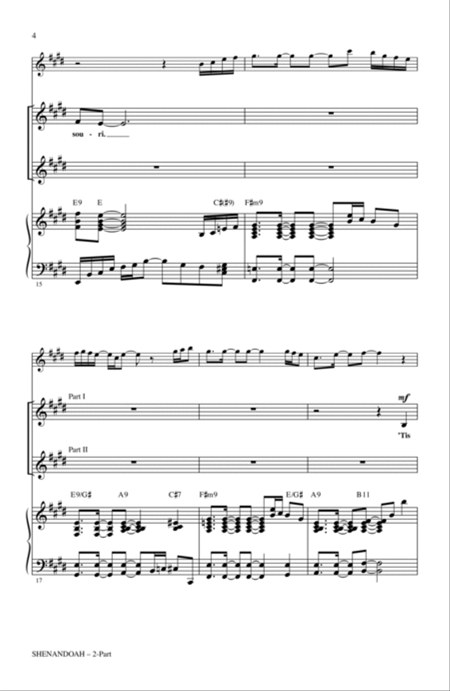 Shenandoah Shenandoah 2-Part scores gallery preview page 3