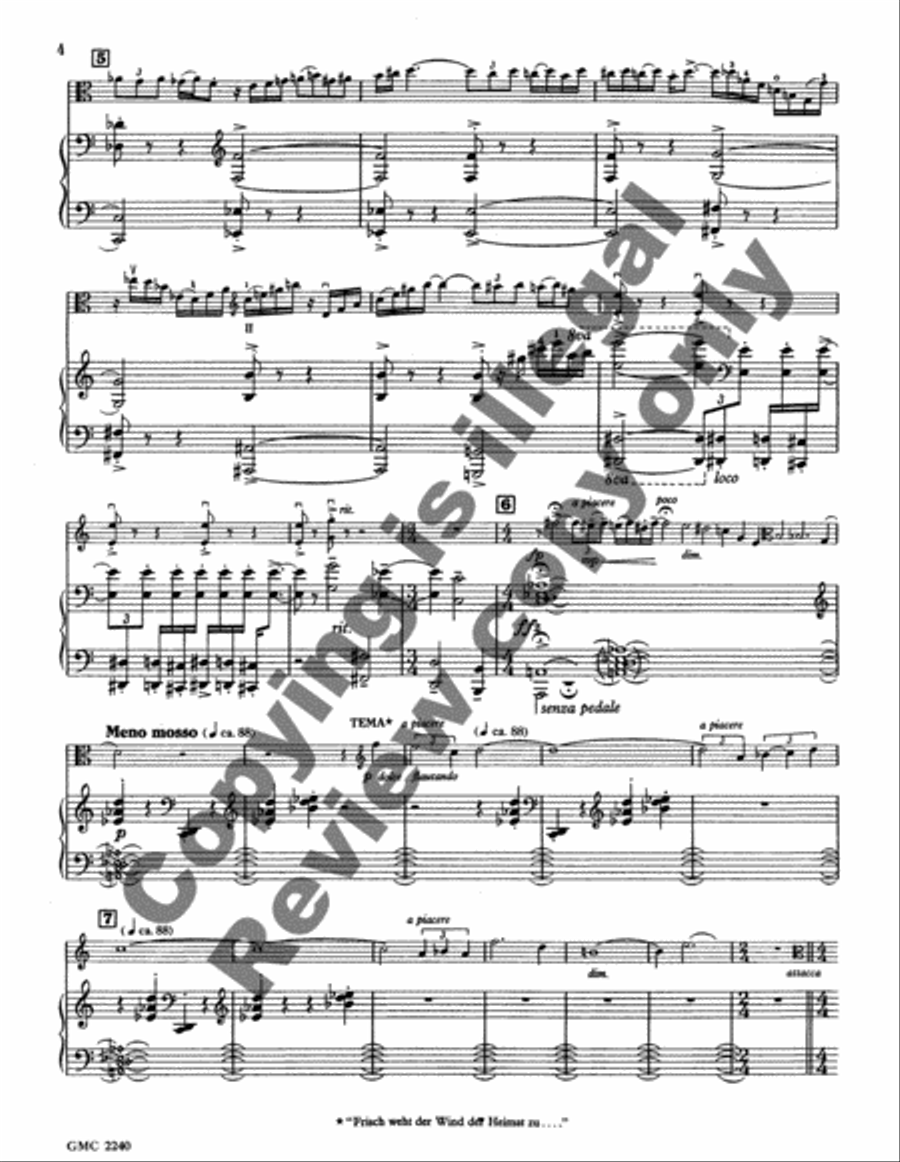 Fantastic Variations on a Theme from Tristan Viola scores gallery preview page 6