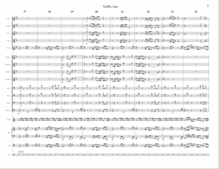 Traffic Jam Traffic Jam Jazz Ensemble scores gallery preview page 5