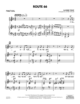 Route 66 (Key: F) - Piano/Vocal