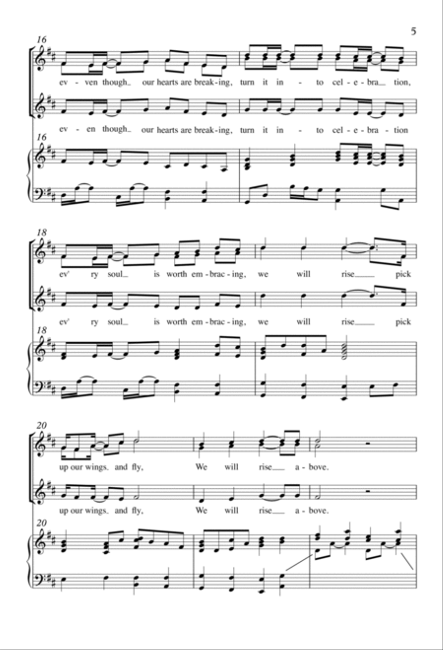 We Will Rise Above We Will Rise Above SSA scores gallery preview page 3