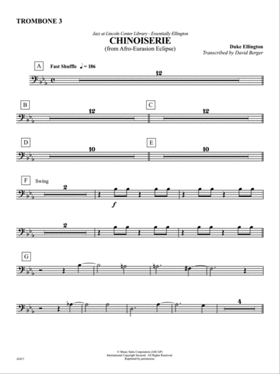 Chinoiserie (from Afro-Euroasian Eclipse): 3rd Trombone