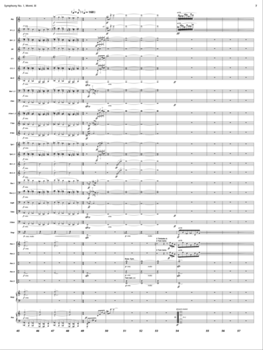And the Earth Trembled (Symphony 1, New Day Rising, Mvt. III) Concert Band scores gallery preview page 6