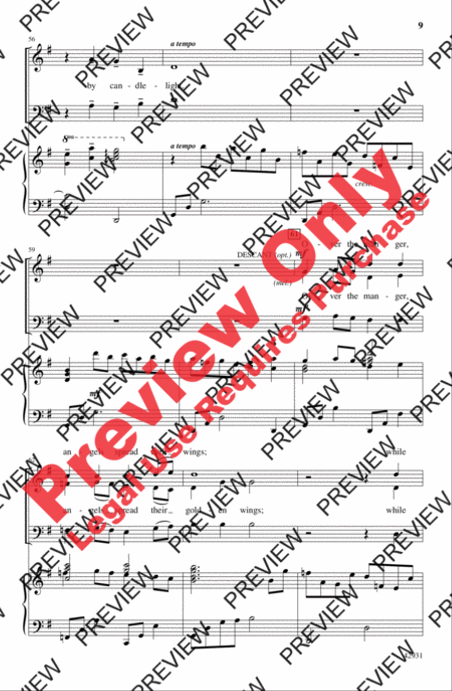 By Candlelight 2-Part scores gallery preview page 9