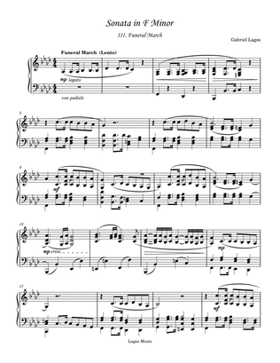 Piano Sonata in F Minor - III. Funeral March