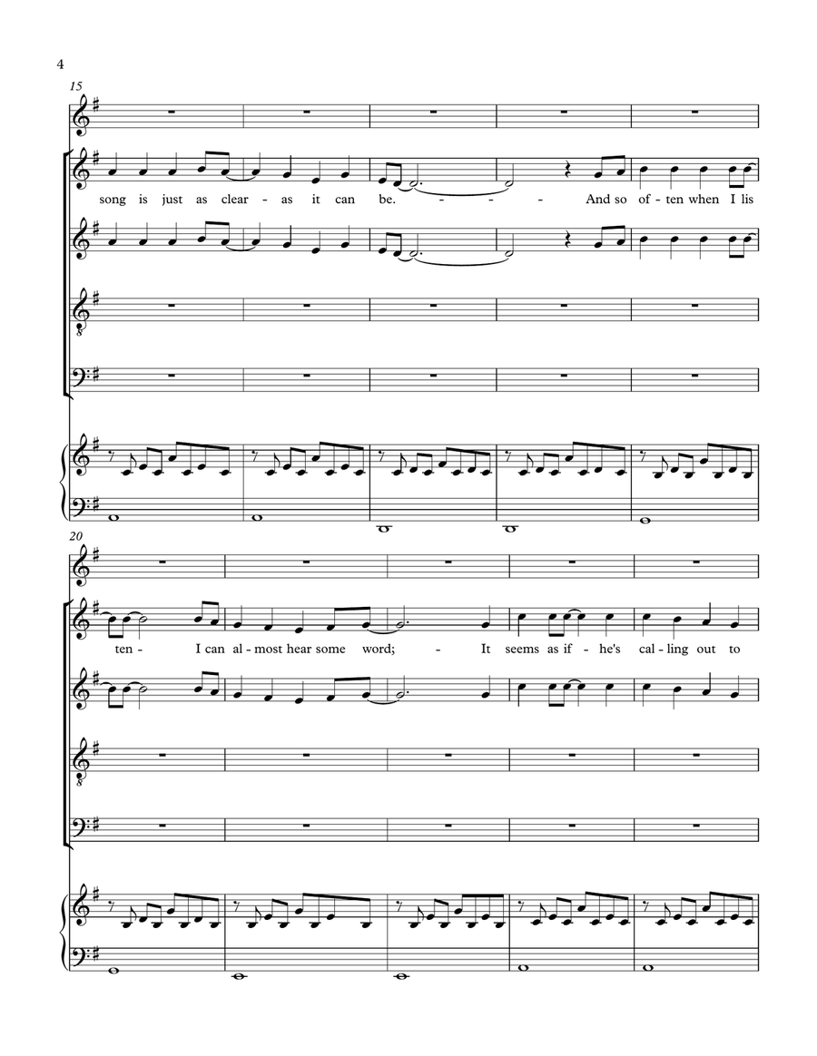 FLY AWAY FLY AWAY 4-Part scores gallery preview page 4
