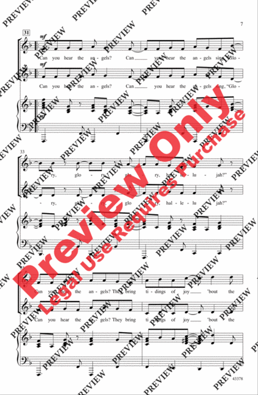 Can You Hear the Angels? Can You Hear the Angels? 2-Part scores gallery preview page 7