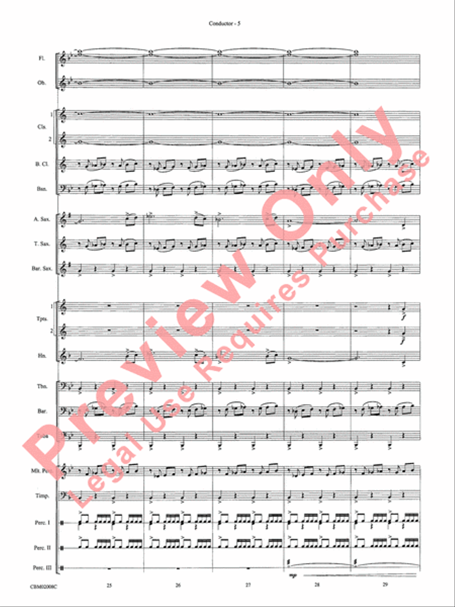 The Lord of the Rings: The Fellowship of the Ring, Highlights from Concert Band scores gallery preview page 7