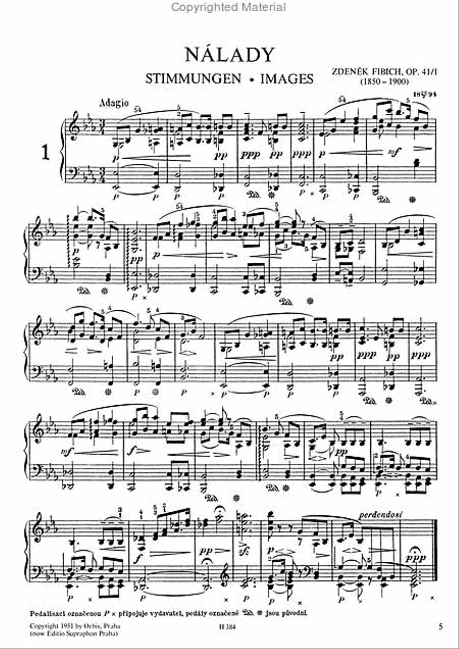 Stimmungen, Eindrucke und Erinnerungen, op. 41/I