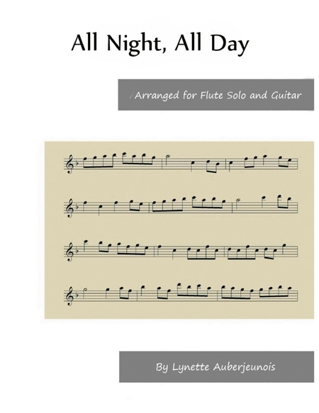 All Night, All Day - Flute Solo with Guitar Chords image number null