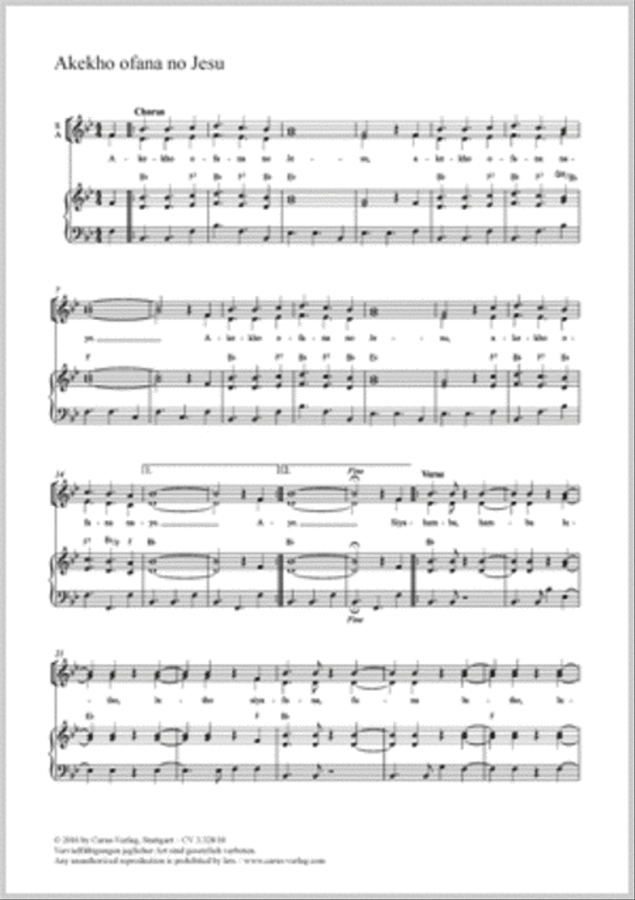 Akekho ofana no Jesu SA scores gallery preview page 1