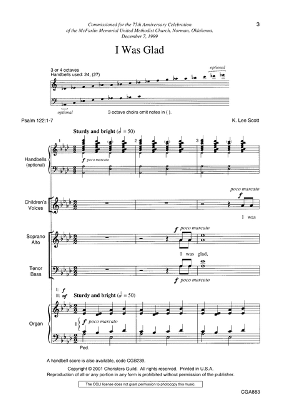 I Was Glad Choir scores gallery preview page 3