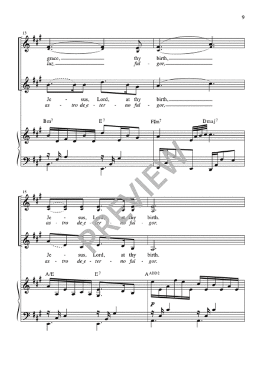 Silent Night, Holy Night 3-Part scores gallery preview page 10