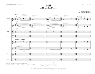 Book cover for Still (A Hymn For Peace) - Full Score