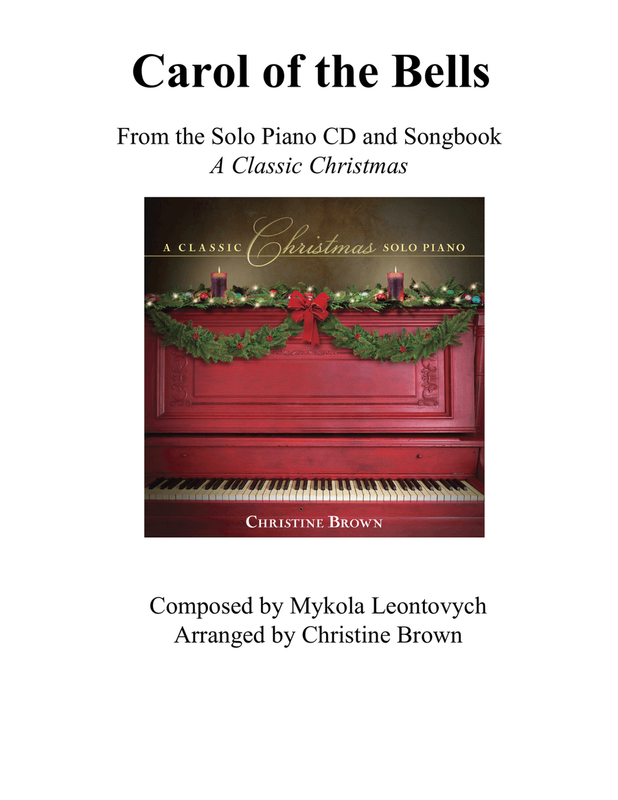 Carol of the Bells Piano Solo scores gallery preview page 1