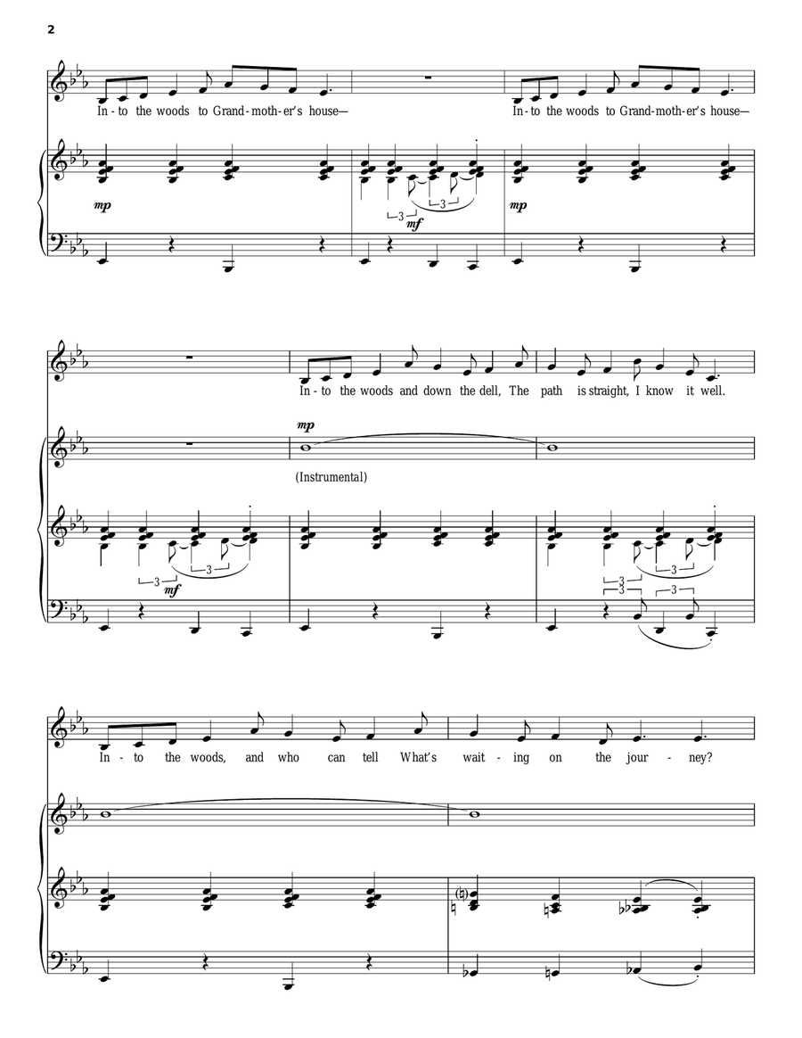 Into The Woods Piano, Vocal scores gallery preview page 2