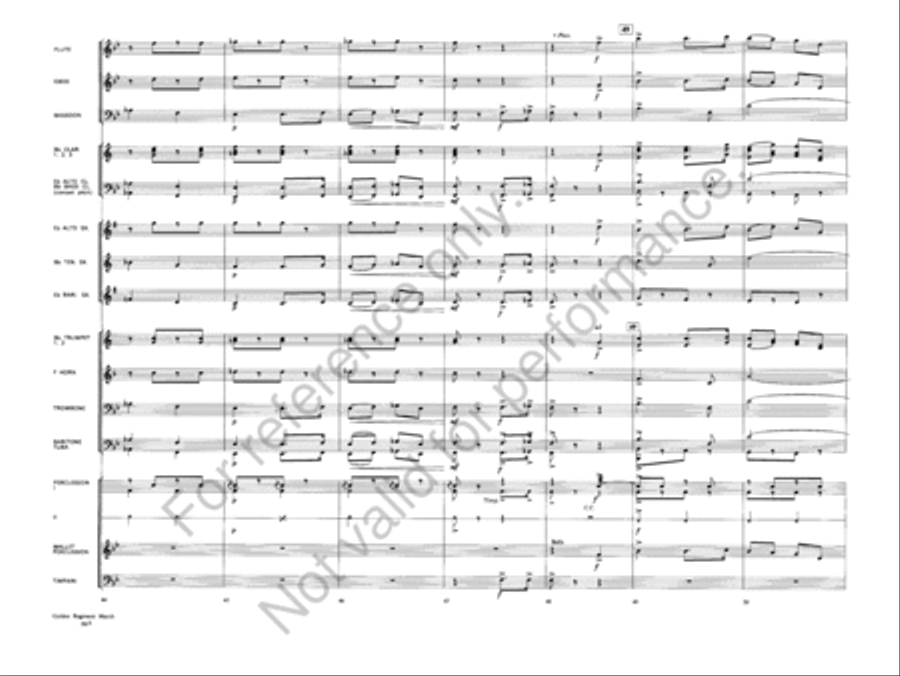 Golden Regiment Golden Regiment Concert Band scores gallery preview page 9