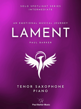 Book cover for Lament (Tenor Saxophone & Piano)