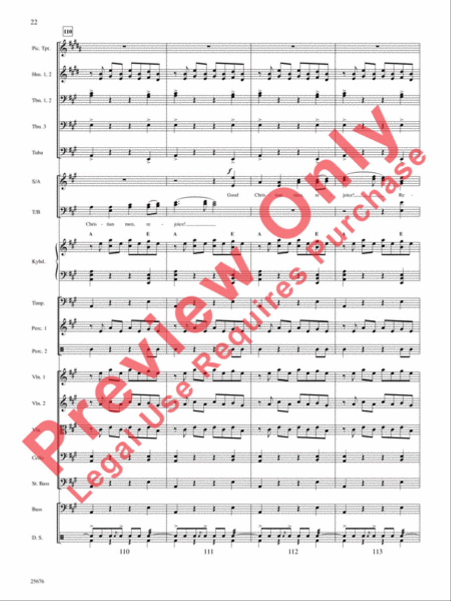 Good Christian Men, Rejoice Medley Good Christian Men, Rejoice Medley Choir scores gallery preview page 23
